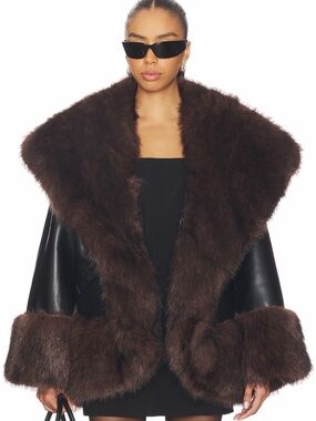 We Wore What Cocoon Fur Jacket